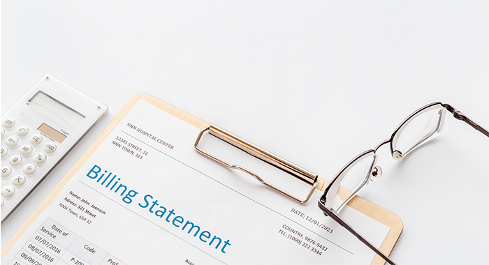 Medical billing statement